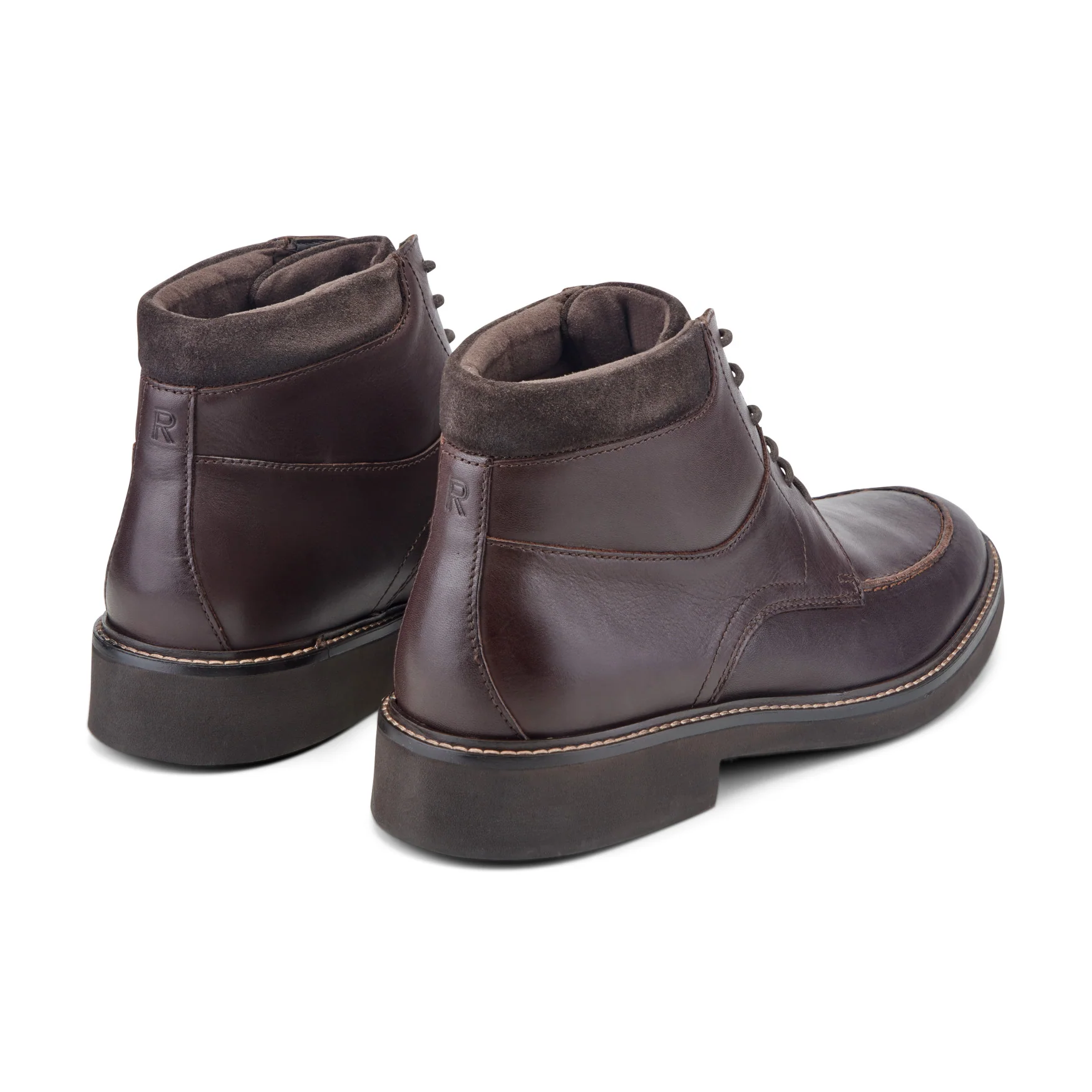 Men's Macklin Moc Toe Lace-Up Leather Boots - Image 3