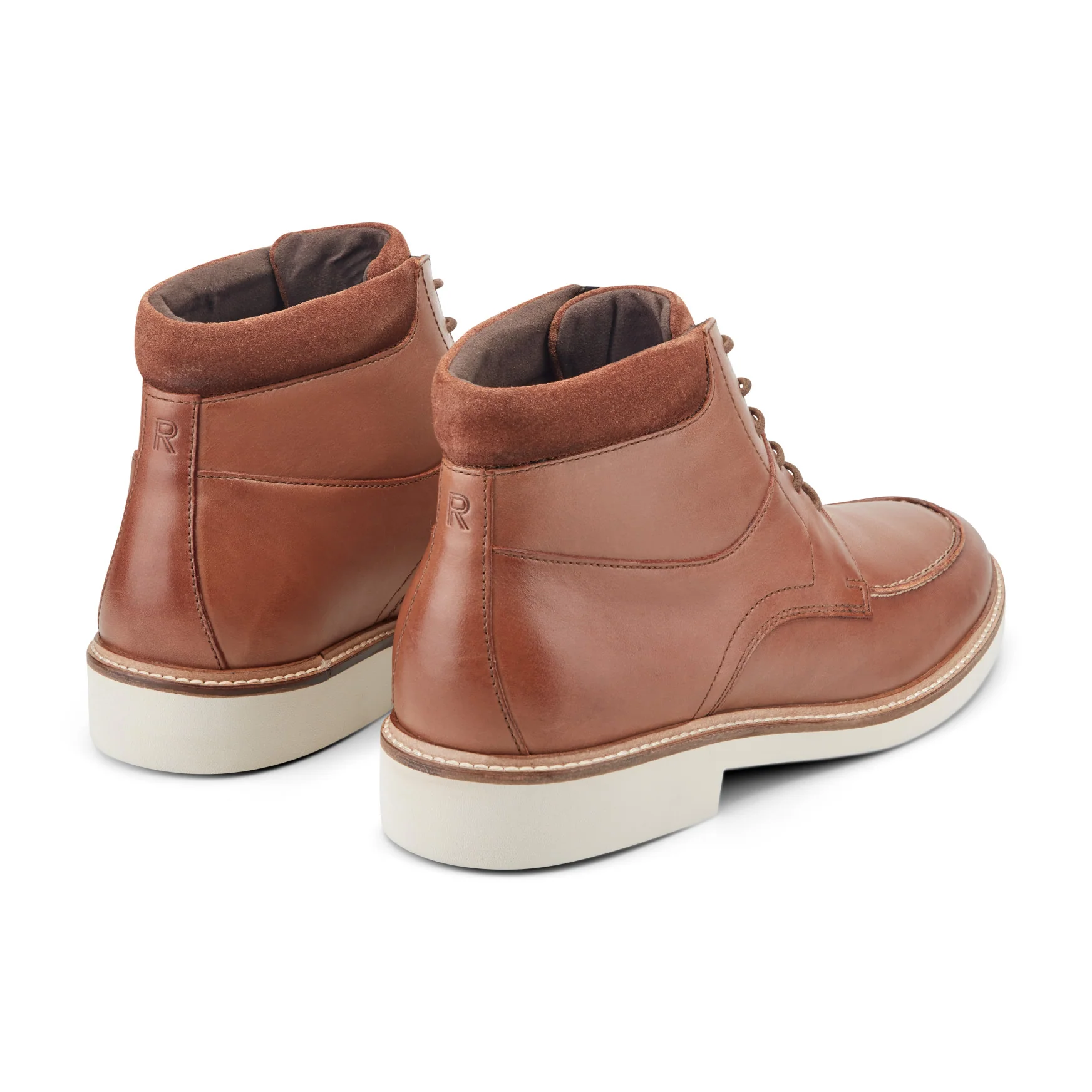 Men's Macklin Moc Toe Lace-Up Leather Boots - Image 3