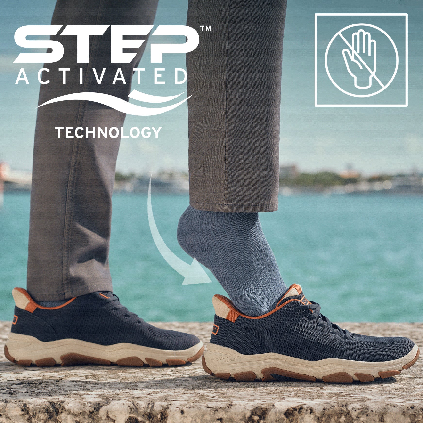 Men's Rafferty Step Activated Lace-up Casual Sneakers - Image 3